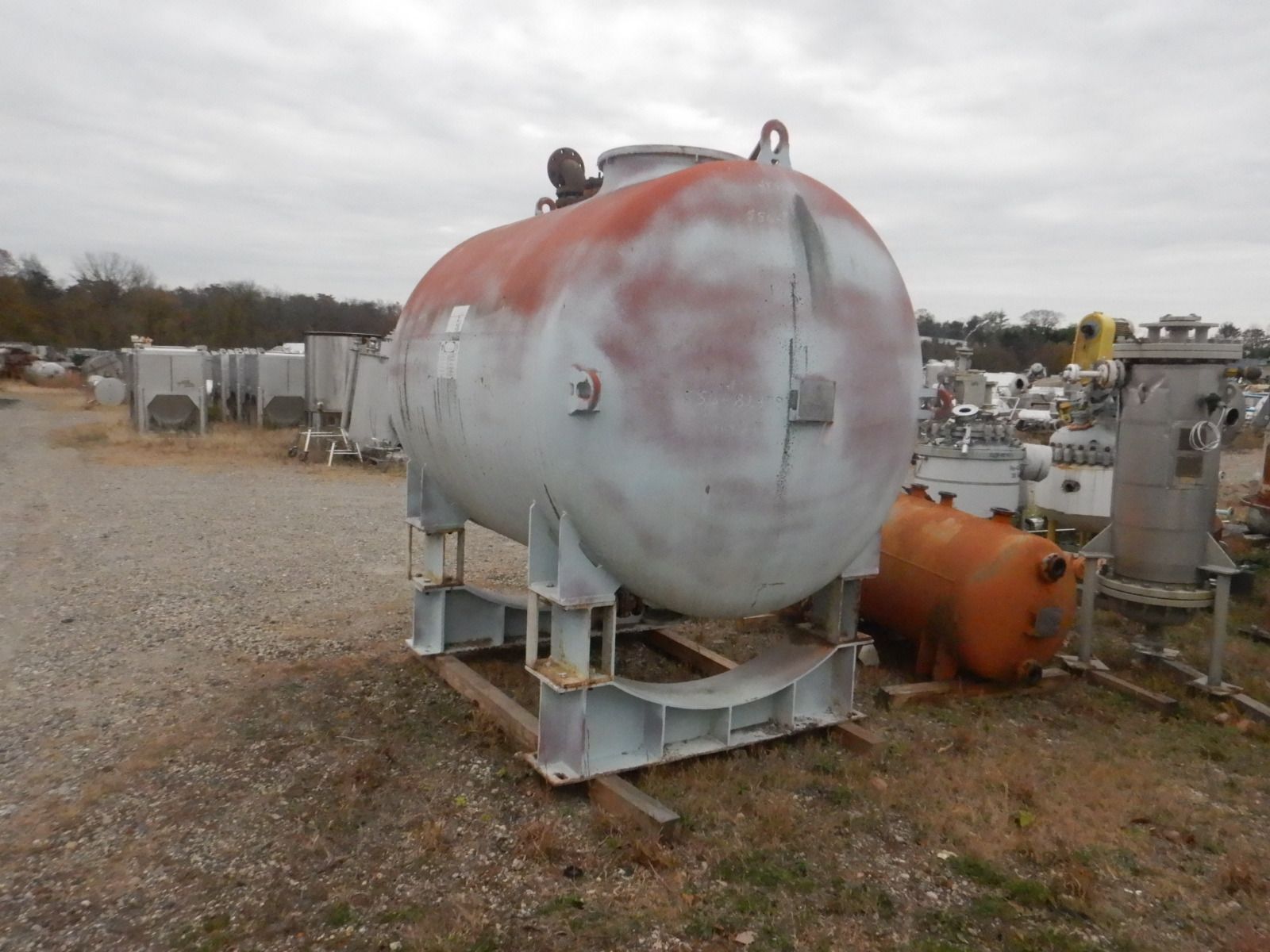 1500 gallon DeDietrich, Glass Lined Tank, Horizontal, 3008 Glass, 72" diameter x 78" straight side, 40 psi/FV - Image 9