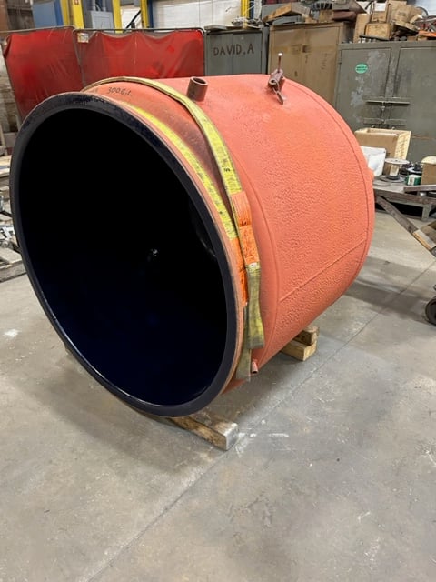 300 gallon Pfaudler #EL-Series, Glass Lined Reactor Bottom, 3315 Glass, 48" diameter x 49" L, 25 psi/FV @ - Image 6