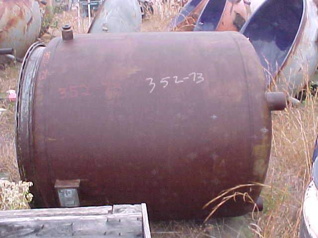 300 gallon Pfaudler, Glass Lined Receiver, Vertical, 3315 Glass, 42" diameter x 48" long, (4) leg supports - Image 2