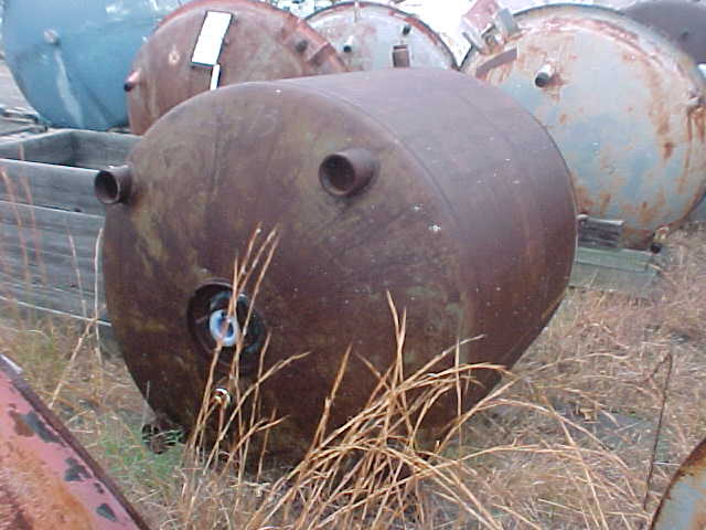 300 gallon Pfaudler, Glass Lined Receiver, Vertical, 3315 Glass, 42" diameter x 48" long, (4) leg supports - Image 4