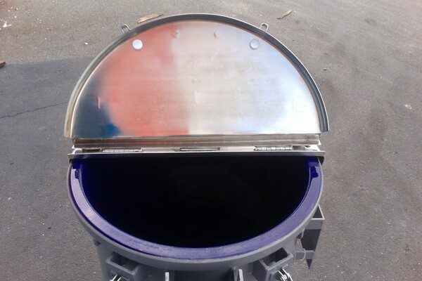 50 gallon DeDietrich, Glass Lined Tank, Vertical, 23" diameter x 28" straight side, 100 psi/FV @ 500°F - Image 8