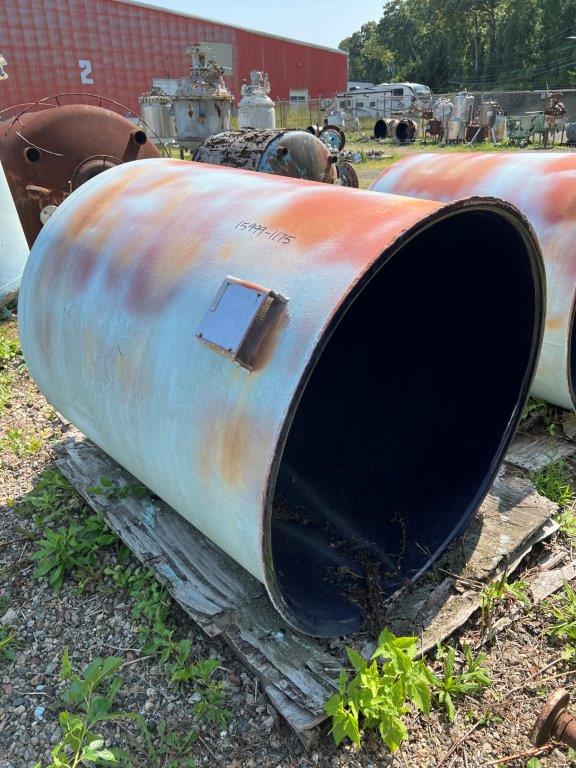 500 gallon Pfaudler, Glass Lined Pressure Tank, Vertical, 3315/NUC Glass, 25 psi @ 650°F Internal, 1972 - Image 1