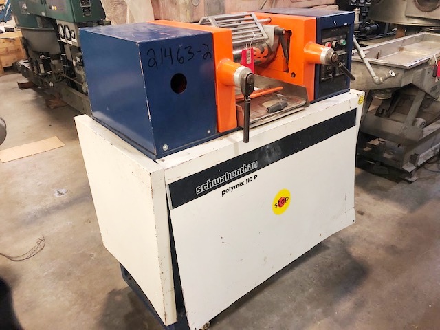 6" x 12" Schwaberthan #Polymix-110-P, Laboratory 2-Roll Mill, Electric Heated Rolls w/Water Cooling, 13.75" - Image 1