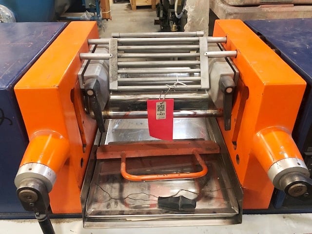 6" x 12" Schwaberthan #Polymix-110-P, Laboratory 2-Roll Mill, Electric Heated Rolls w/Water Cooling, 13.75" - Image 7