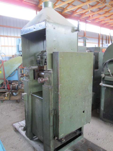 6" x 12" GF Goodman & Son, 2-Chrome Roll Mill w/Vented Hood, w/Overhead Safety, Split Edge Guide & Adjustable - Image 1