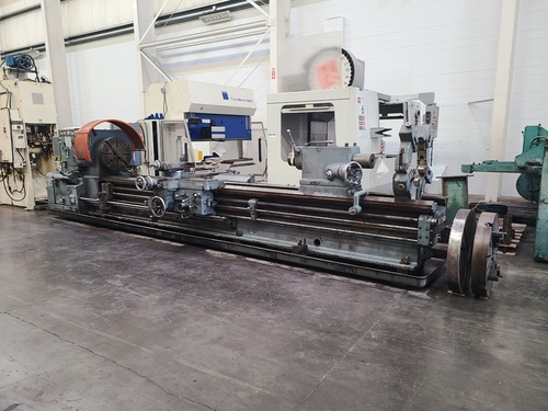 36"/58" x 201"/311" LeBlond #3220/58-NI Heavy duty sliding gap bed lathe, 4-jaw chuck, coolant pump, 1962 - Image 1
