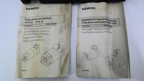 Siemens #1FT6084-8AF71-4DA0, Servo otor, 13.2 amp, 7900 RPM - Image 2