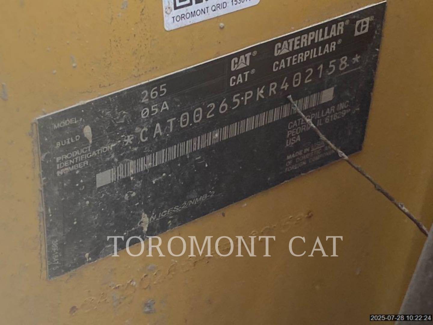 Caterpillar 265-05, Track Loader, 178 hours, S/N: KR402158, 2024 - Image 6