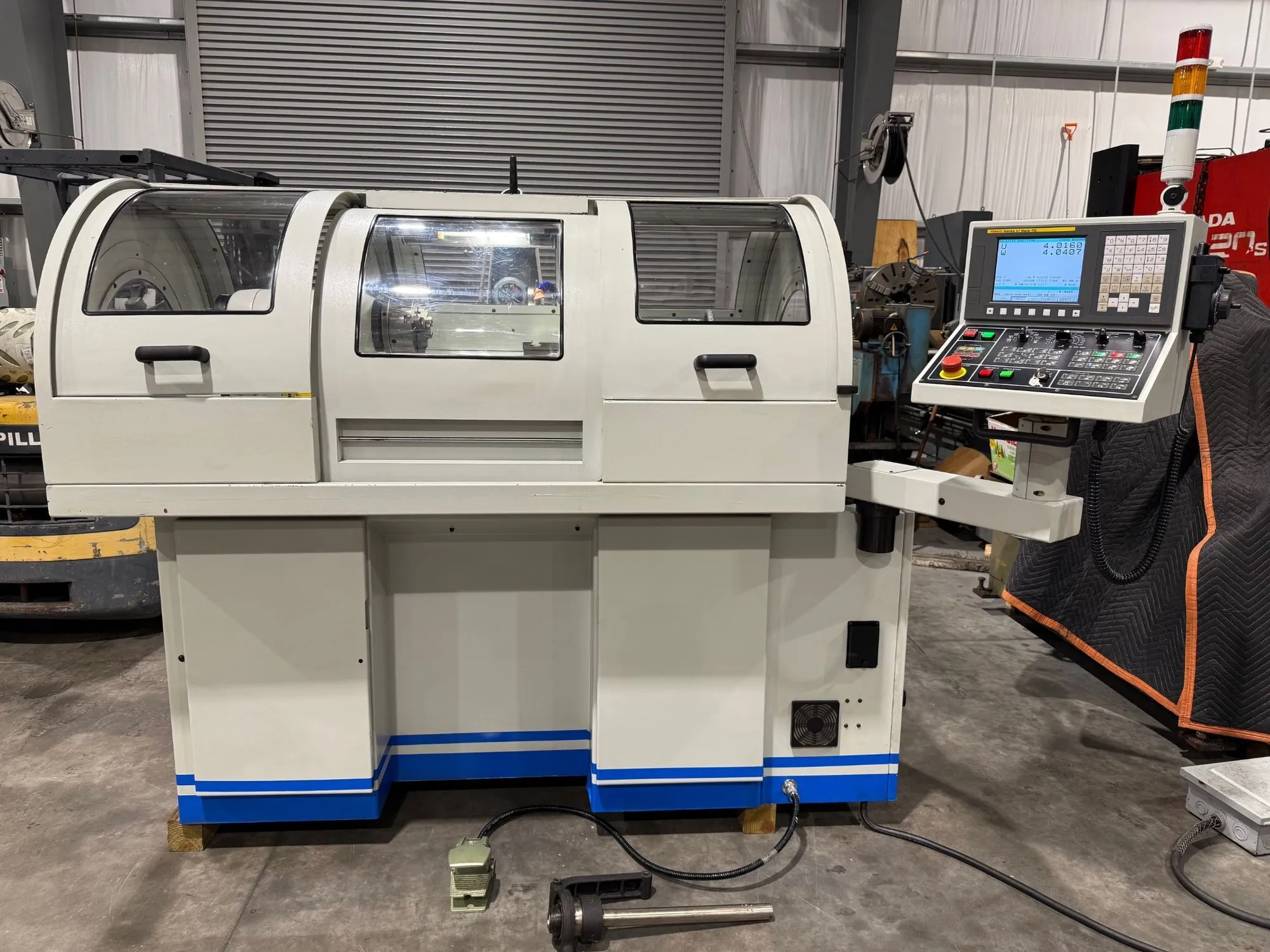 Acra #ATL-1118A, CNC toolroom lathe, 11" swing, 6 3-jaw chuck, 1.25" bore, 18" centers, 4000 RPM, Fanuc Oi - Image 2