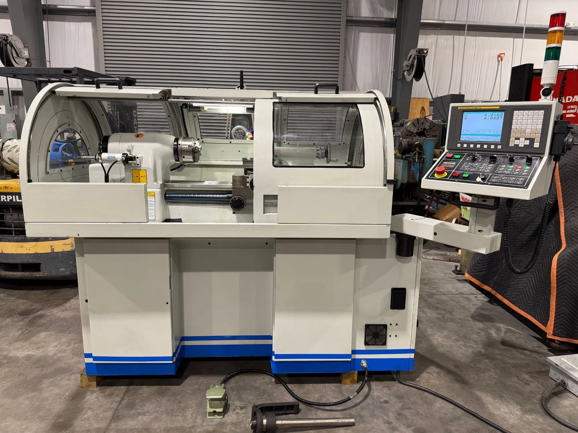 Acra #ATL-1118A, CNC toolroom lathe, 11" swing, 6 3-jaw chuck, 1.25" bore, 18" centers, 4000 RPM, Fanuc Oi - Image 3