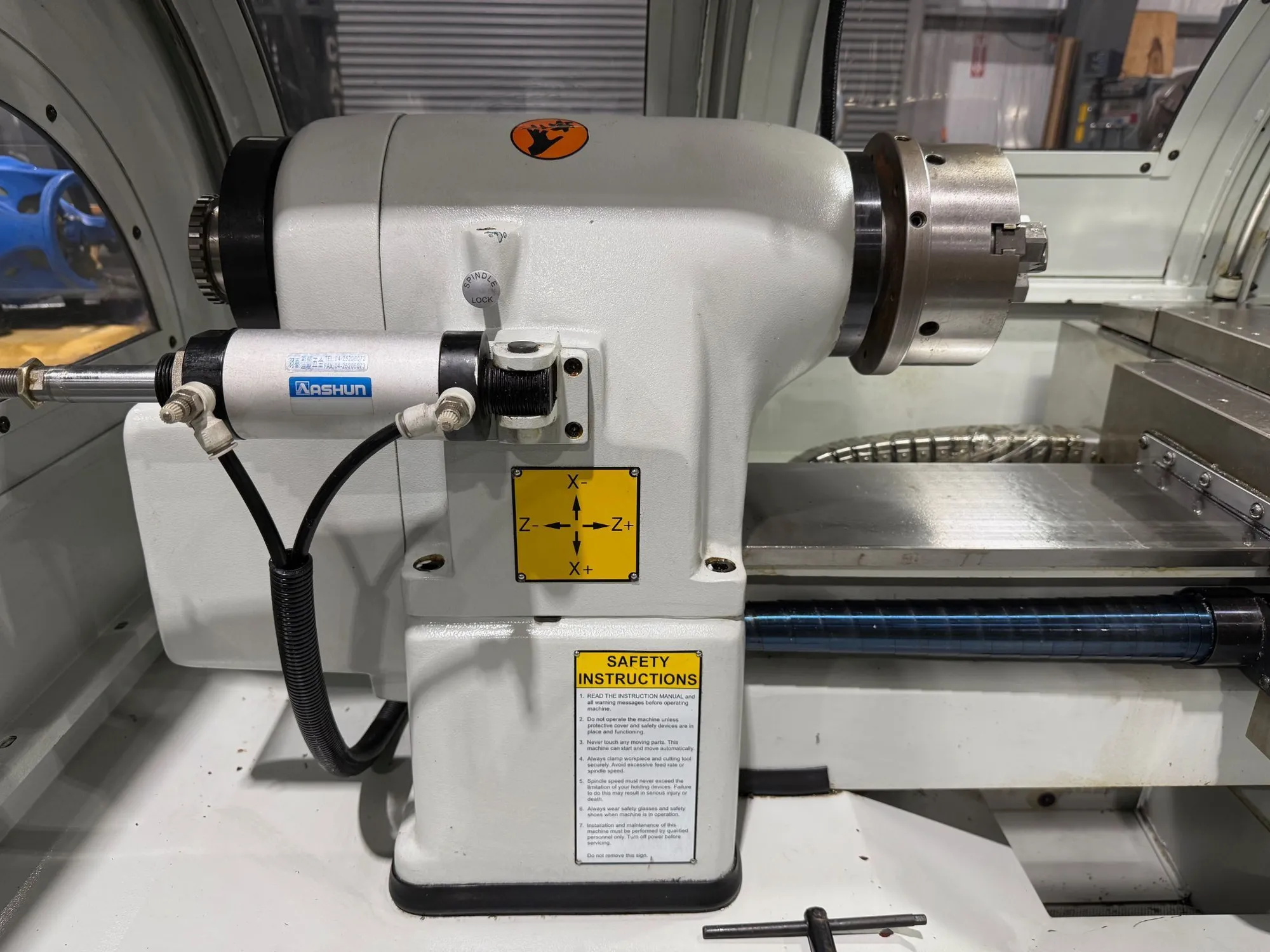 Acra #ATL-1118A, CNC toolroom lathe, 11" swing, 6 3-jaw chuck, 1.25" bore, 18" centers, 4000 RPM, Fanuc Oi - Image 9