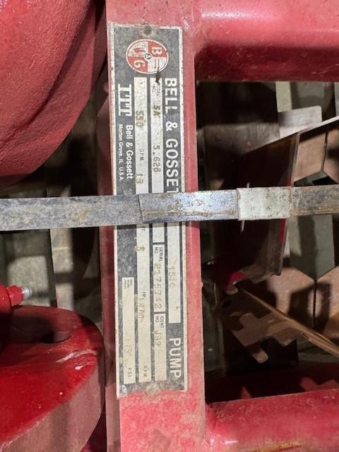550 GPM, Bell & Gossett #5A, Pump, w/ Marathon Electric Motor - Image 5