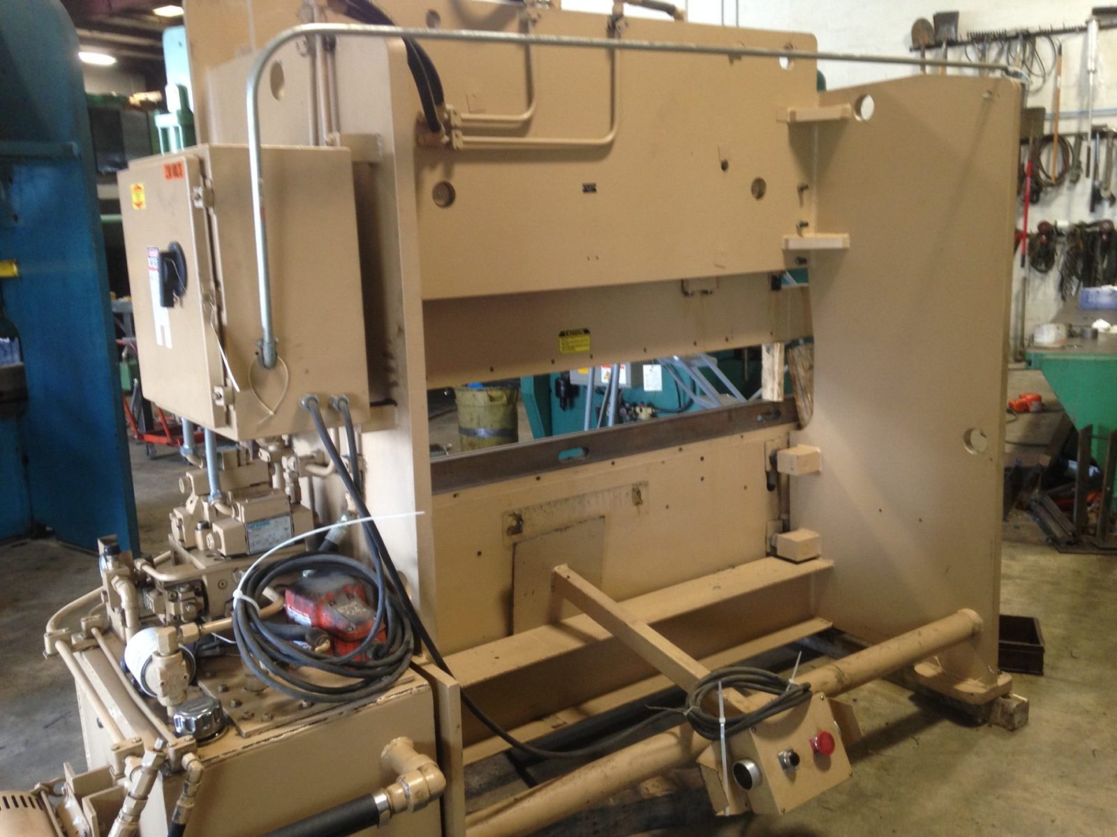 50 Ton, Standard Industrial #DB50-8, hydraulic press brake, 8' overall, 78" between housing, 6" stroke, 3 HP - Image 4