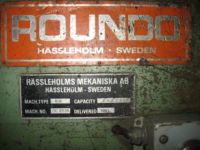 2" x 2" x 5/16" Roundo #R2, hydraulic angle roll, hydraulic roll adjustment, standard angle tooling, 1981 - Image 4