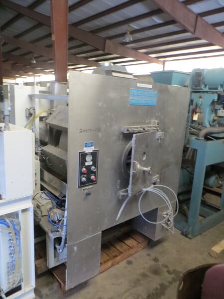 36" Freund-Vector #HC-90, Hi-Coater Stainless Steel Coating Pan, 60 kg capacity, 2 HP, 1993 - Image 1