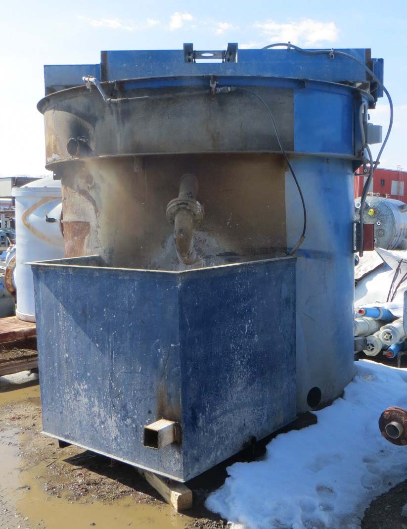 Carbon Steel DAF Tank, Open Top, Flat Bottom, 1500 gallon capacity, 90" diameter x 80" straight side - Image 1