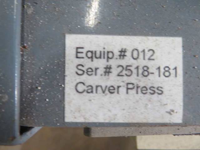 Carver, UP-Acting 4-Post Hydraulic Press, (2) 18" x 25" Electrically Heated Platens - Image 2