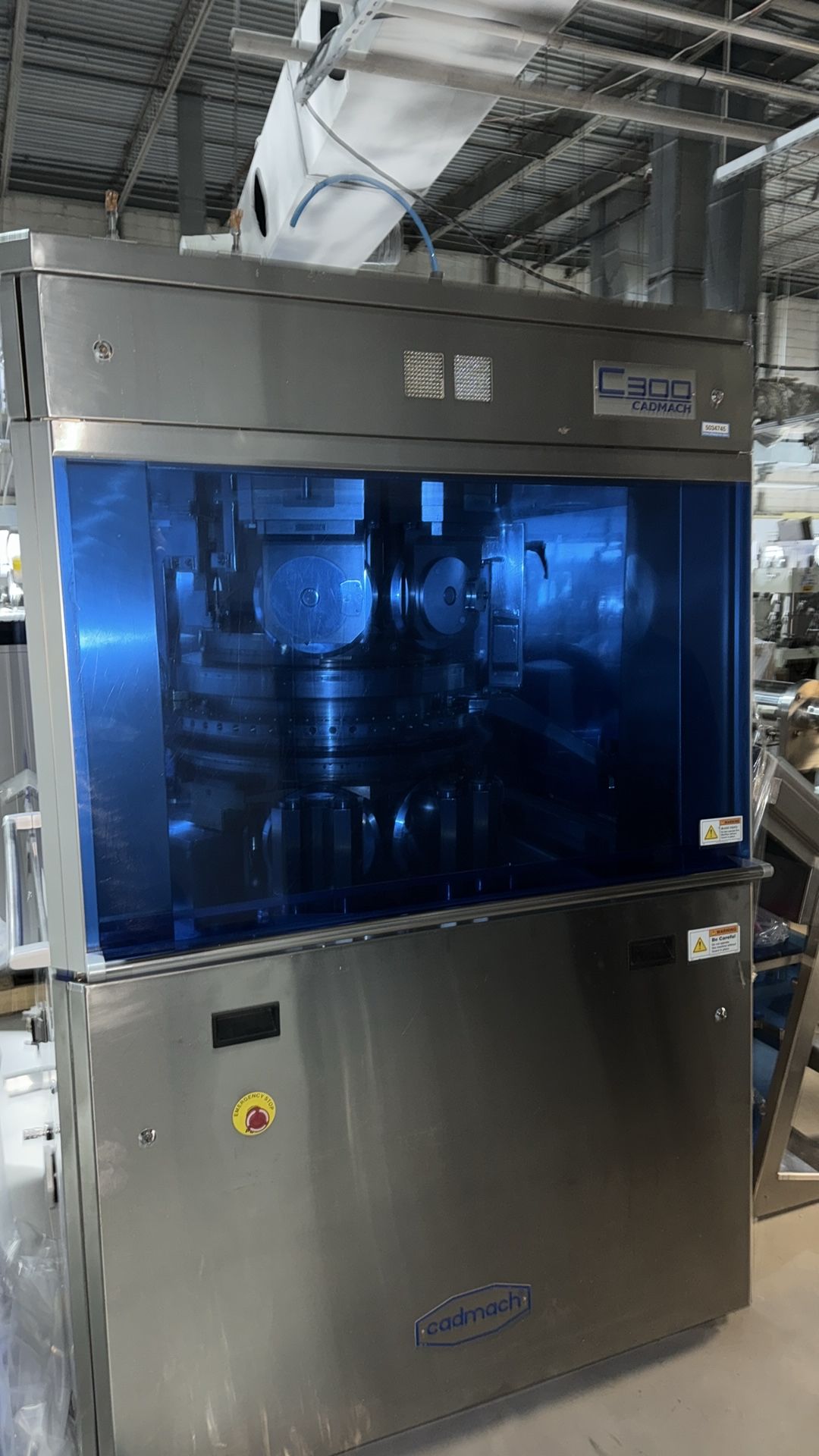 Cadmach #C300, Double Rotary Tablet Press Machine, w/3-Paddle Force Feeding System - Image 3