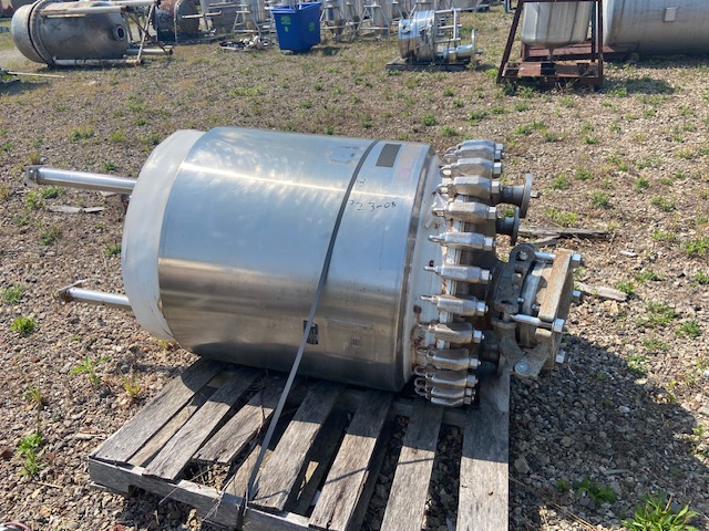 120 gallon Pfaudler, Glass Lined Jacketed Tank, 30" diameter x 33" straight side, 100 psi/FV @ 360&deg;F - Image 7