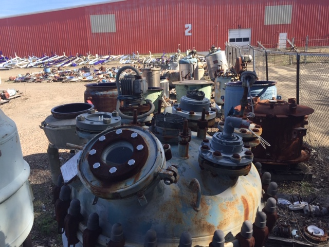 166 gallon De Dietrich, Glass Lined Reactor, 87 psi/FV @ 392°F Internal, 87 psi @ 392°F Jacket, 7.5 HP, 125 - Image 9