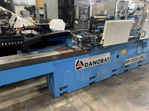 12" x 100" Danobat #RP-2500-CNC cylindrical grinders, 19" x 4" wheel, SMW Autoblock SLU-2 steady rest, 1998 - Image 1