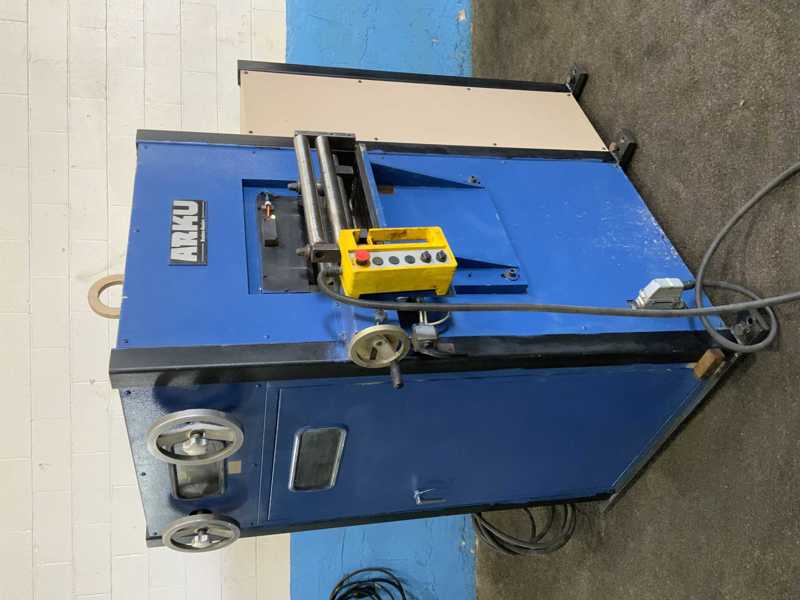 5000 lb. Arku #AH5000/2, double end coil reel & precision leveler, 12" width, 80" outside dimensions, 14"-20" - Image 2