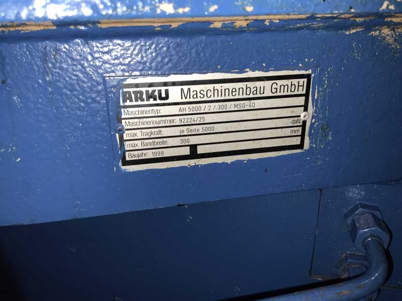 5000 lb. Arku #AH5000/2, double end coil reel & precision leveler, 12" width, 80" outside dimensions, 14"-20" - Image 5