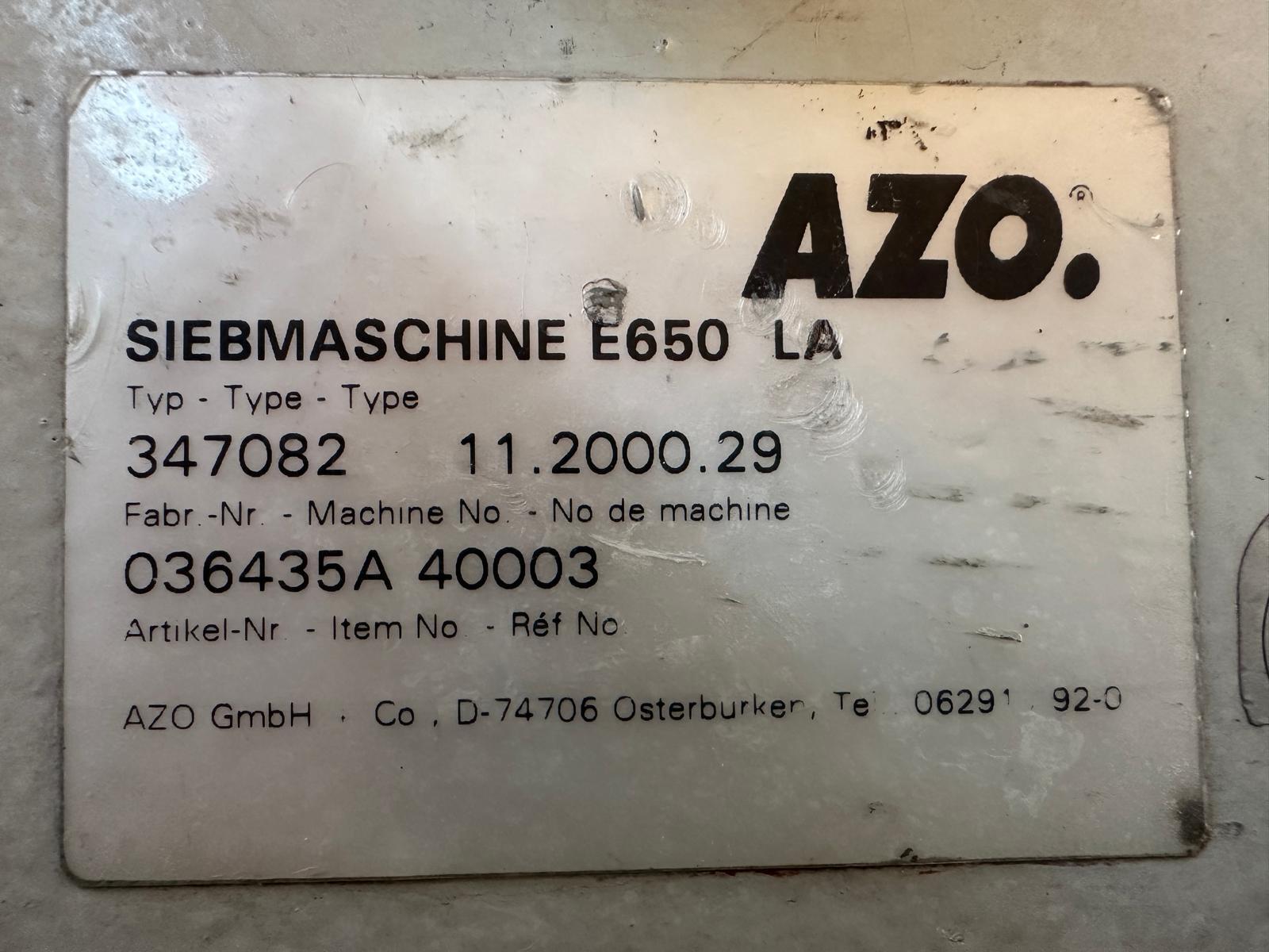AZO #E650, Cyclone Screener, 1.75 kW, 575 V, On Stan w/Wheels, 2000 - Image 10