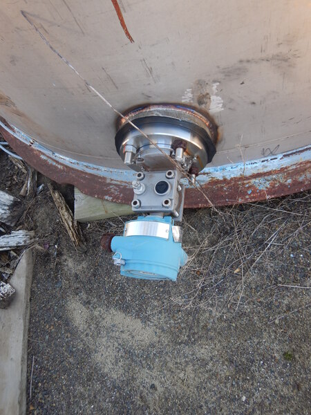 1700 gallon Stainless Steel Mix Tank, 88" diameter x 6' Straight Side, Agitator, No Drive - Image 5