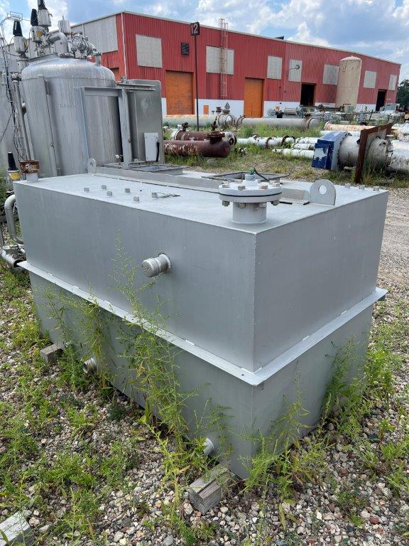 130 gallon Stainless Steel Tank, 40" diameter x 24" Straight Side, Flat Top, Cone Bottom - Image 7