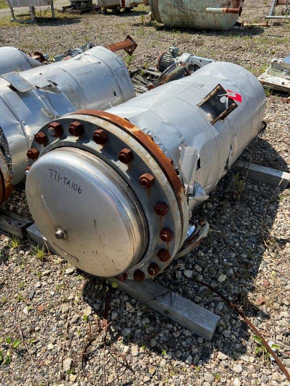138 gallon Knight Fabricators, Inc., Stainless Steel Pressure Vessel, 20" diameter x 56" Straight Side, 45 - Image 3