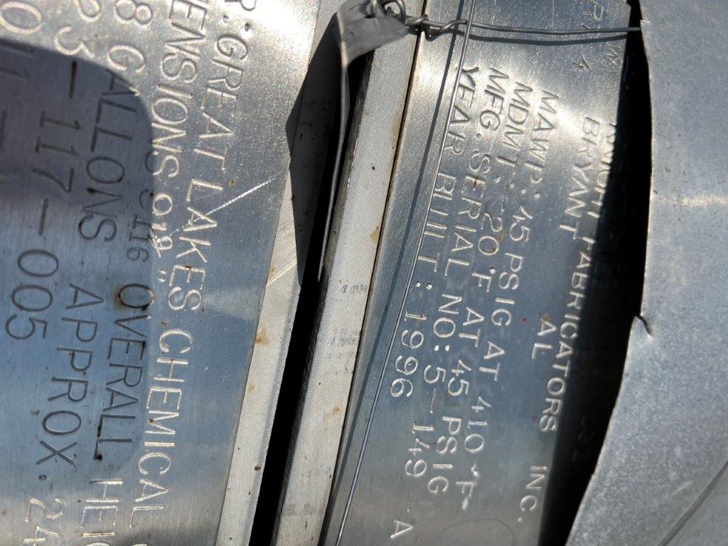 138 gallon Knight Fabricators, Inc., Stainless Steel Pressure Vessel, 20" diameter x 56" Straight Side, 45 - Image 8