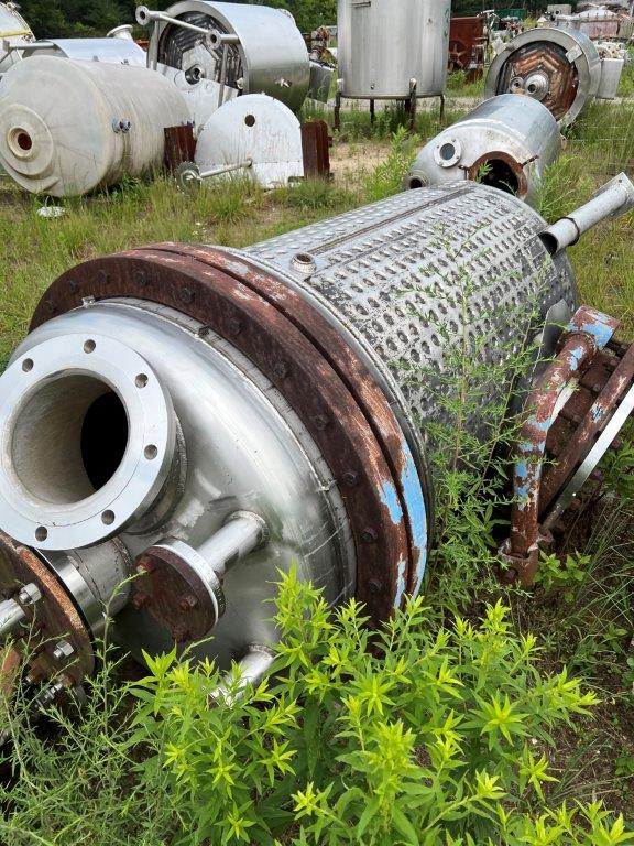 250 gallon Stainless Steel Jacketed Tank, 36" diameter x 60" Straight Side - Image 3