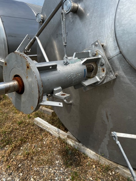 3500 gallon Falco, Stainless Steel Mix Tank, Vertical, 84" diameter x 144" Straight Side, Cone Top and Bottom - Image 3