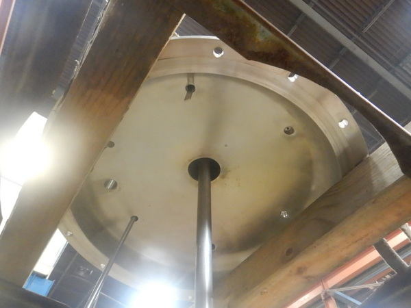 50 gallon American Alloy, Stainless Steel Mix Tank, 24" diameter x 24" Straight Side, 1 HP Lightnin Agitator - Image 2
