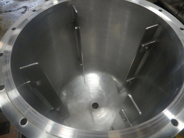 50 gallon American Alloy, Stainless Steel Mix Tank, 24" diameter x 24" Straight Side, 1 HP Lightnin Agitator - Image 5