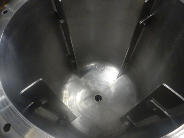 50 gallon American Alloy, Stainless Steel Mix Tank, 24" diameter x 24" Straight Side, 1 HP Lightnin Agitator - Image 10