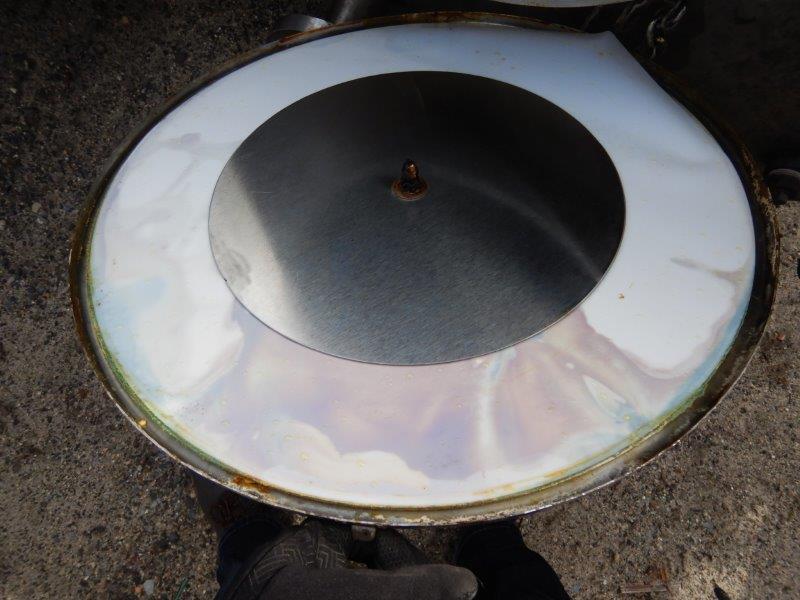 500 gallon Stainless Steel Vertical Tank, 43" Diameter x 86" Straight Side, Dish Top and Bottom - Image 4