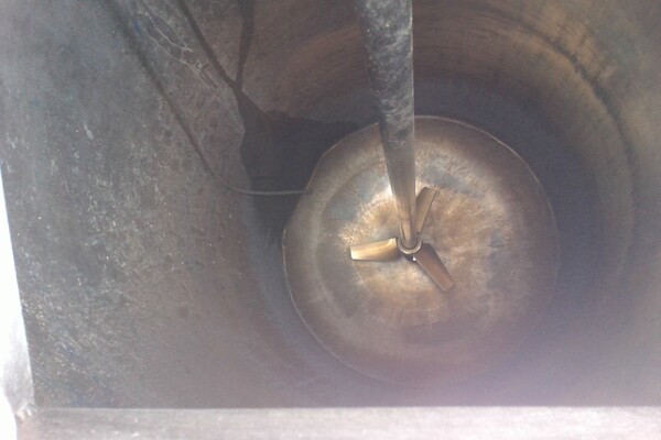 80 gallon Stainless Steel Mix Tank, 24" diameter x 42" Straight Side, Dish Top and Bottom, Electrically Heated - Image 3