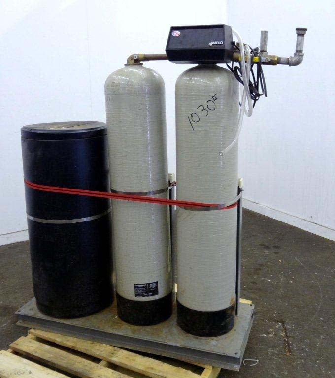 Marlo #MAT-60M-1, Twin Alternating Water Softener System, 50/60 kg capacity, 3/4" Valve Size, 16 GPM Flow - Image 1