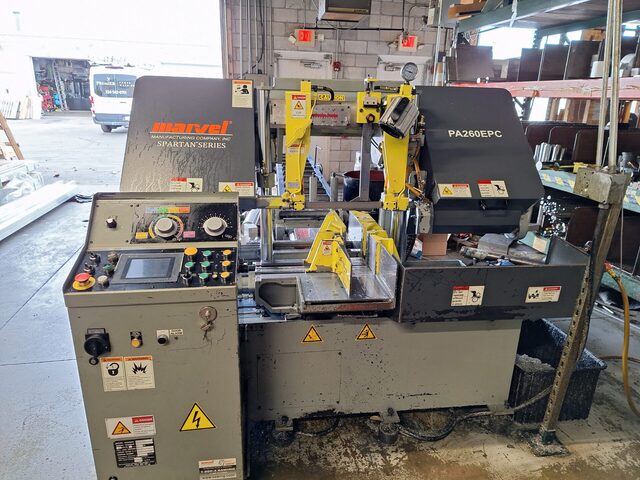 12" x 10" Amada Marvel #Spartan-PA260EPC, dual column horizontal band saw, 12'11" x 1.34" x 0.043" blade - Image 1