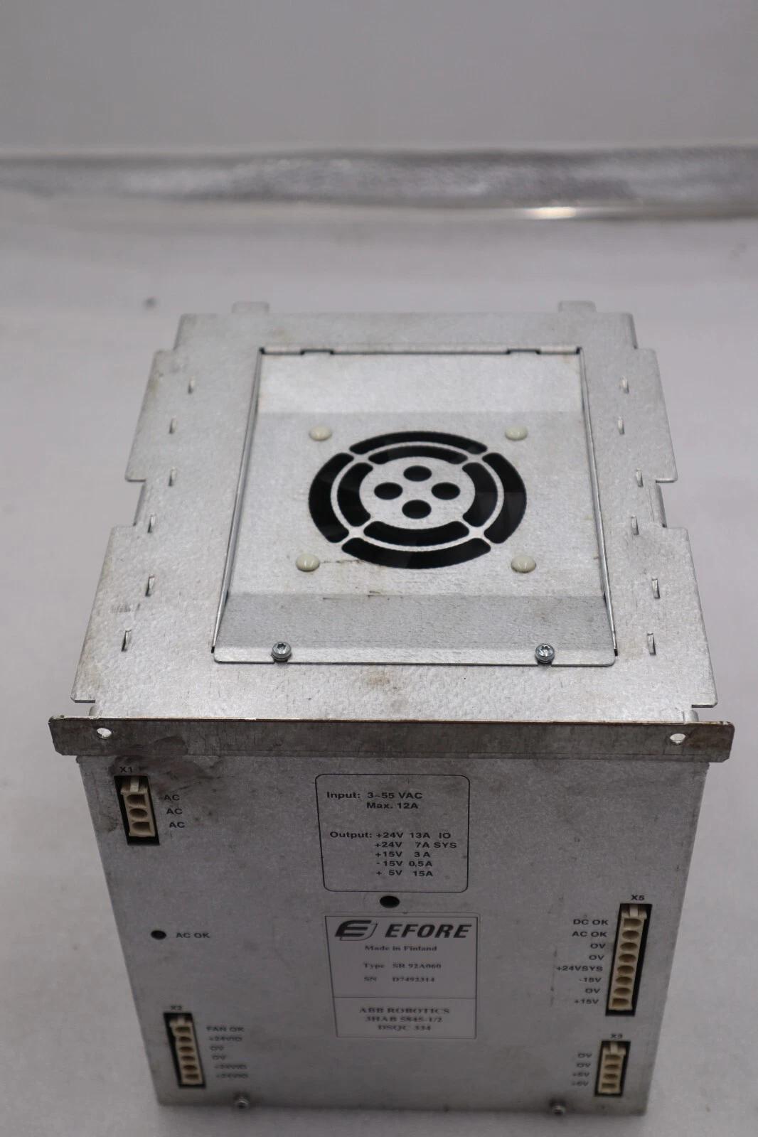 Efore ABB SR92A060 Power Supply Module 3HAB 5845-1/2 STOCK 3189 - Image 3
