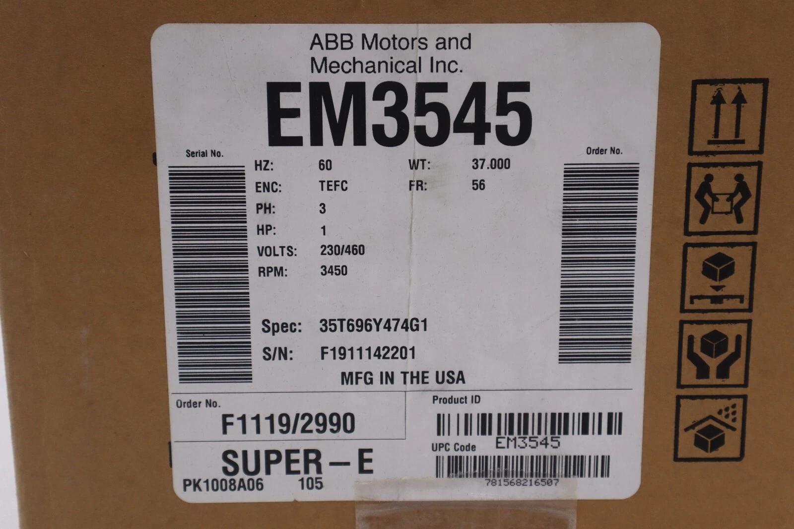Abb brown boveri abb em3545 / em3545 (brand new) stock 2226-a - Image 2