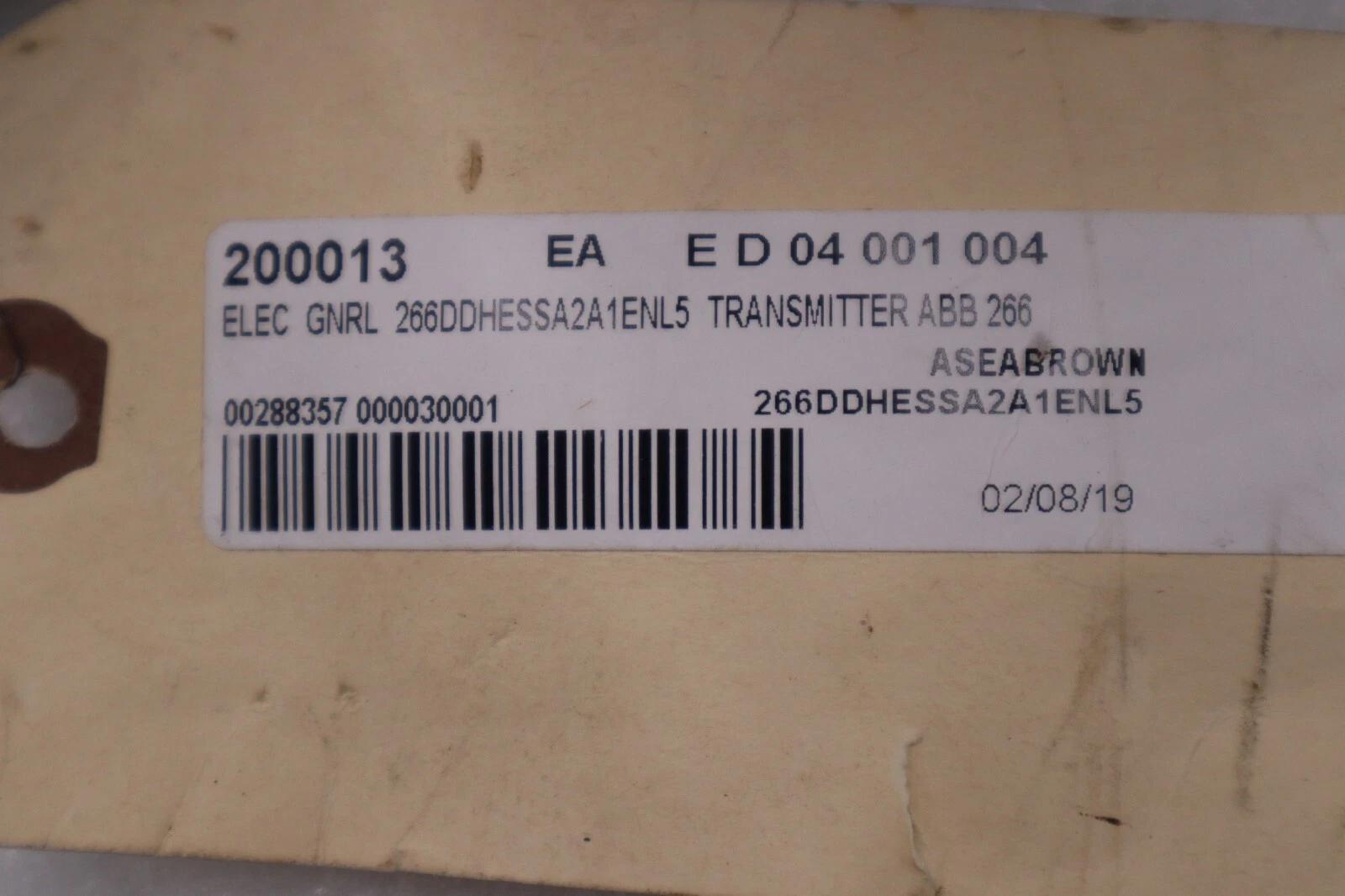 New abb 2600t 266drhessa2a1 enl5 preussure transmitter stock g239a - Image 2