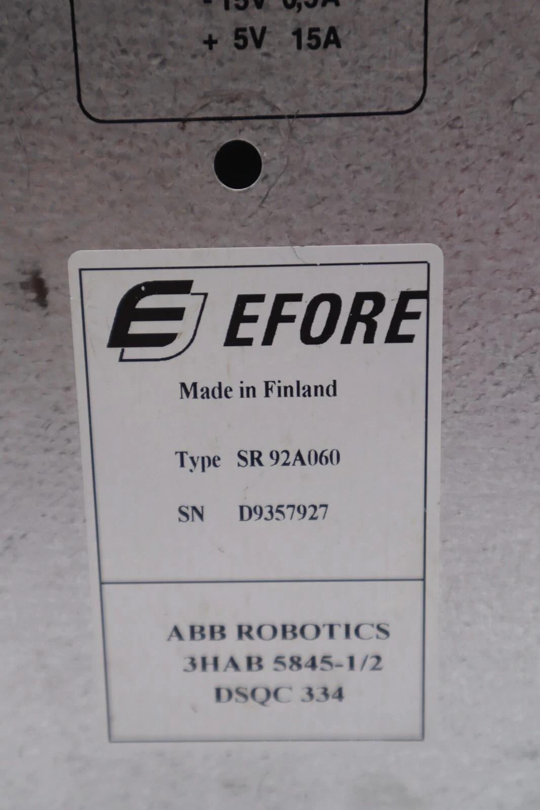 Efore ABB SR92A060 Power Supply Module 3HAB 5845-1/2 STOCK 3191 - Image 2