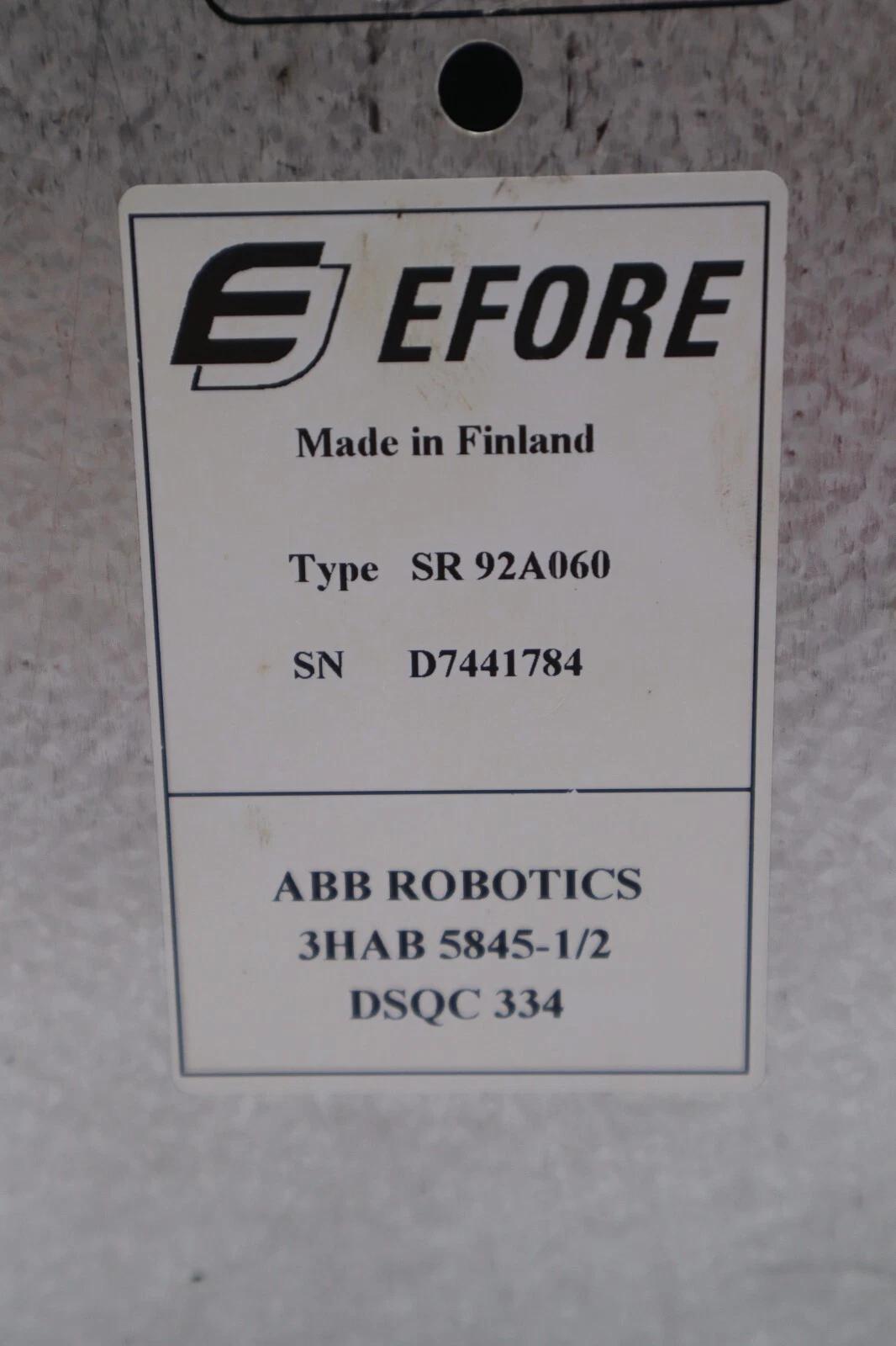 Efore ABB SR92A060 Power Supply Module 3HAB 5845-1/2 STOCK 3193 - Image 2