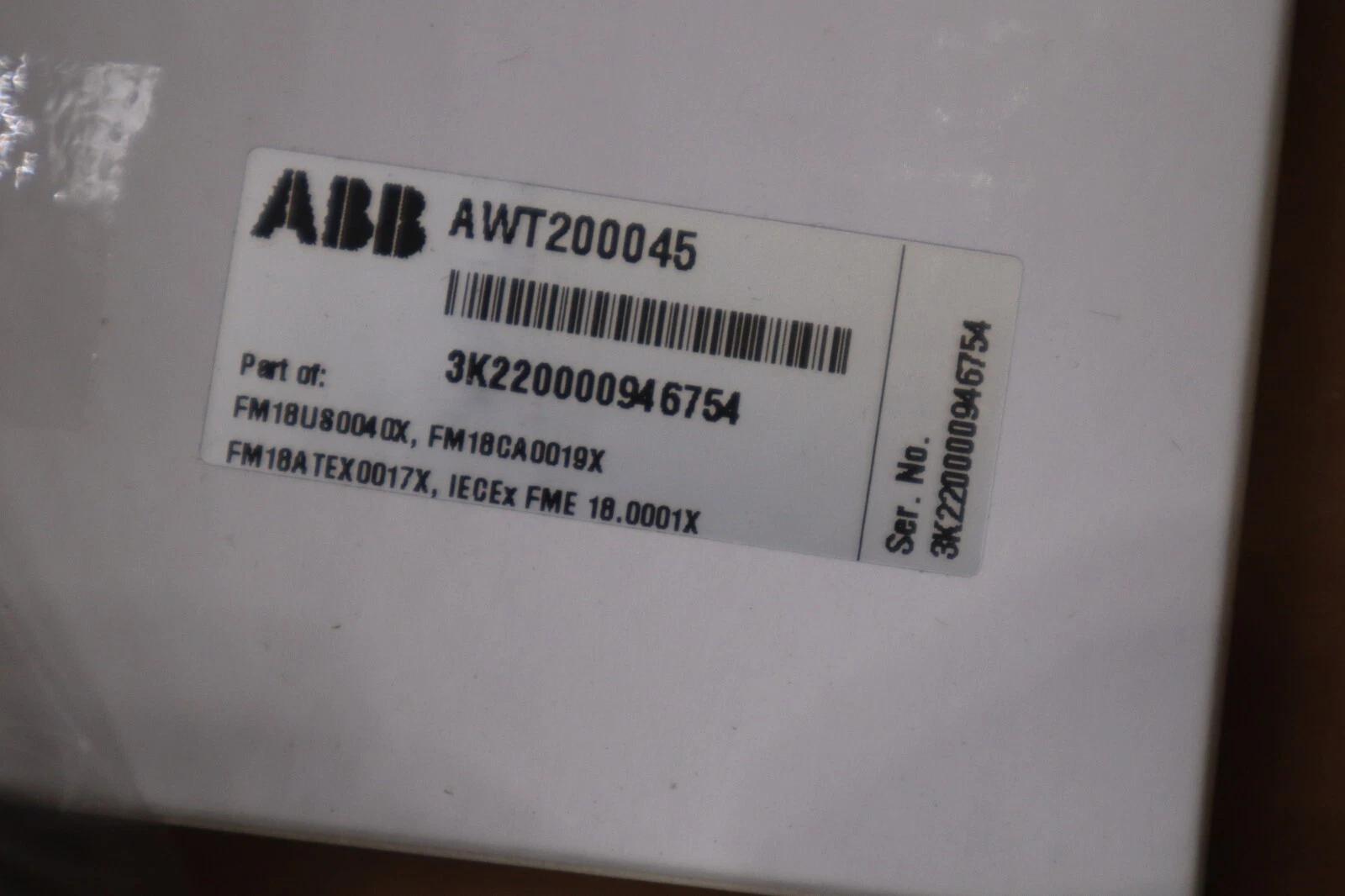 Abb awt210 awt210a2c4h1e6-a1-u3-m5 / awt200062 2 wire transmitter control #g149a - Image 6