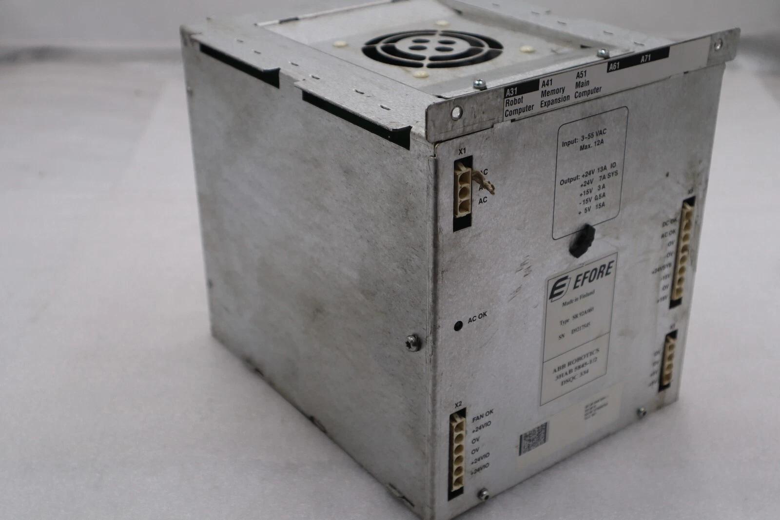 Efore ABB SR92A060 Power Supply Module 3HAB 5845-1/2 STOCK 3196 - Image 1