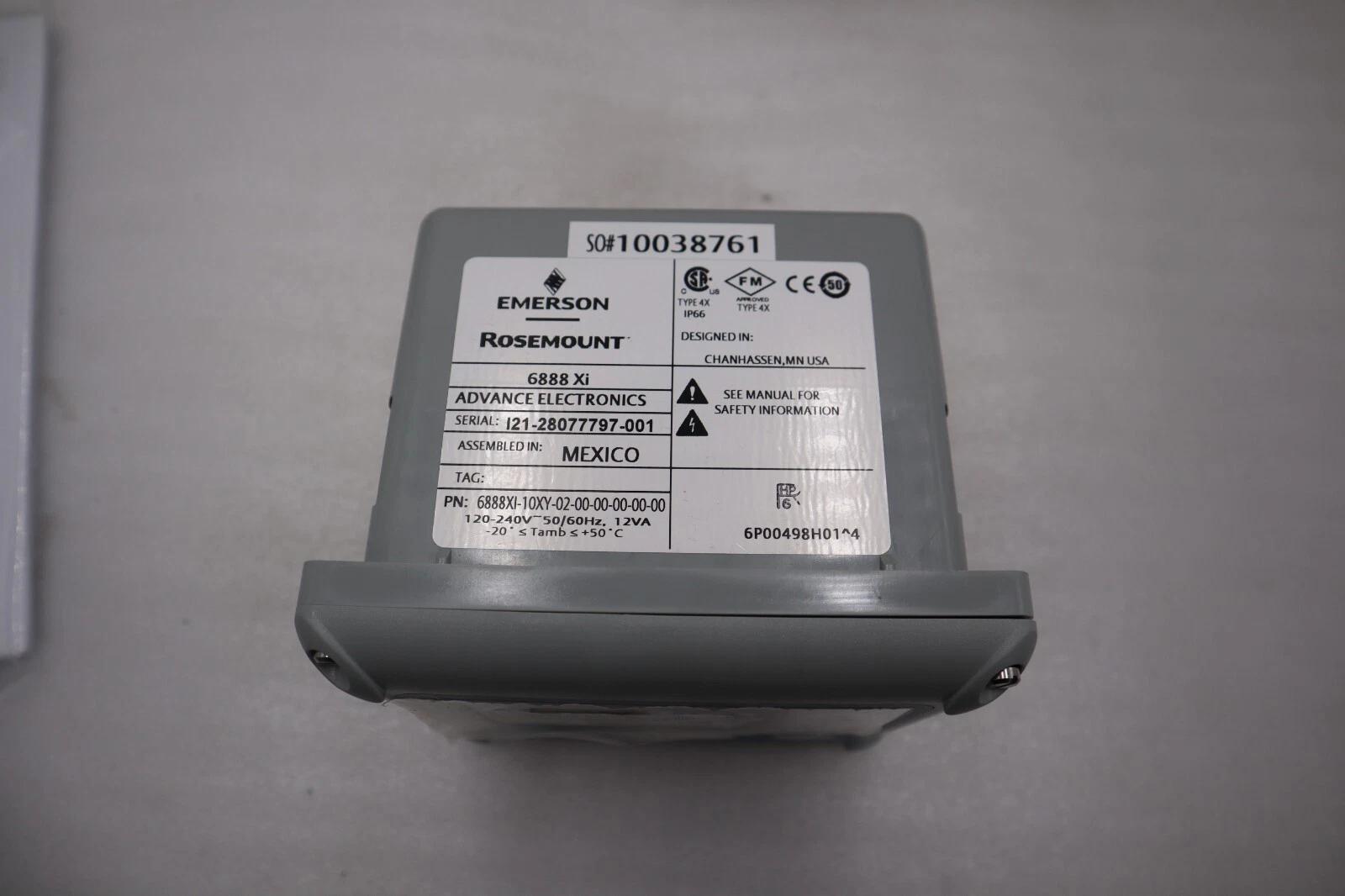 Rosemount 6888XI-1OXY-02-00-00-00-00-00 Conductivity Analyzer NEW UNIT #5912 - Image 6