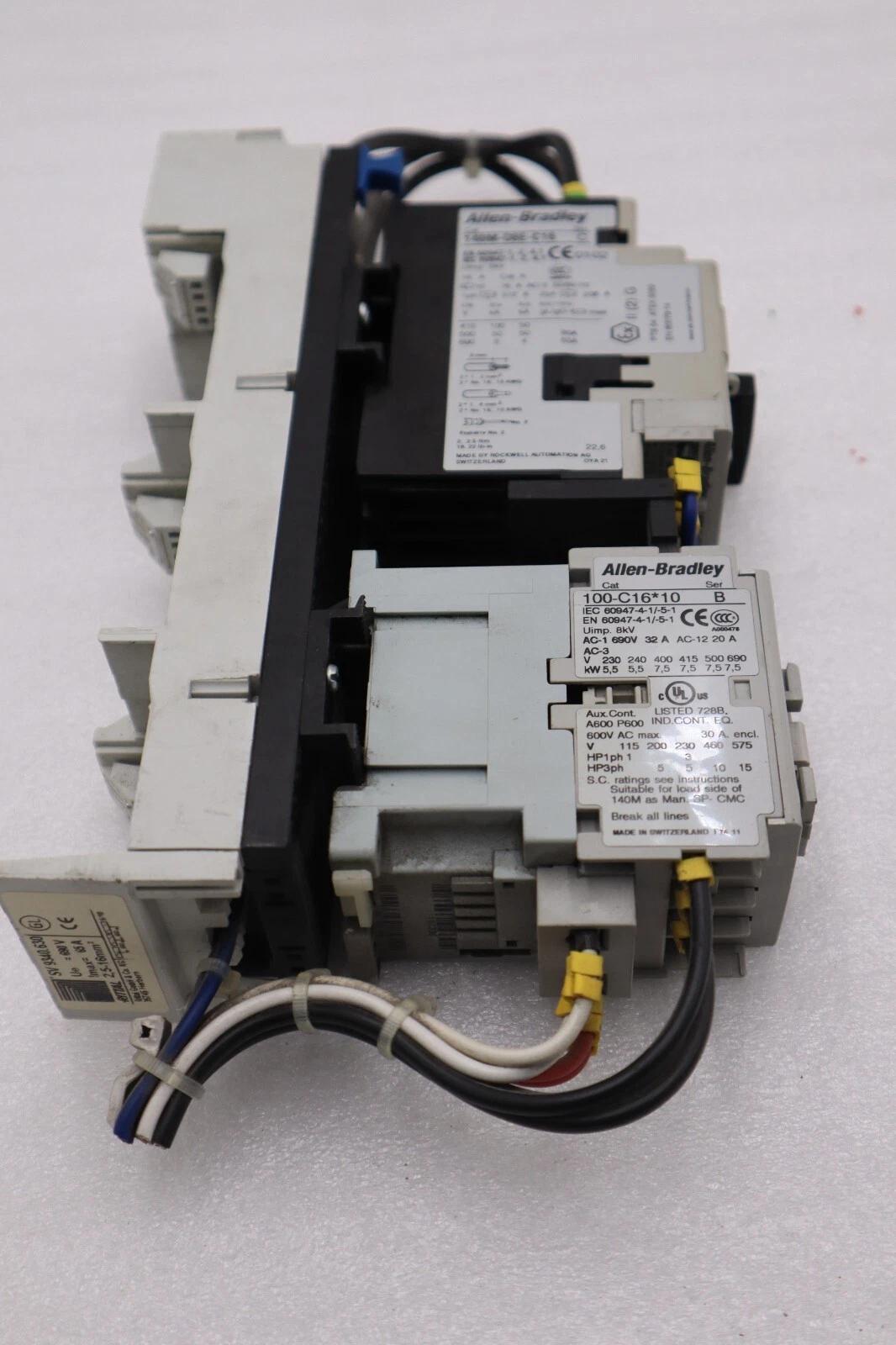Allen-Bradley bradley 140m-d8e-c25 circuit breaker with 100-c23*10 contactor stock 718-a - Image 4